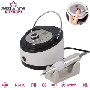 OEM/ODM Zeal Shine Professional Stainless Steel Brushed Motor Nail Drill Electric Portable Nail Drill 35000 RPM