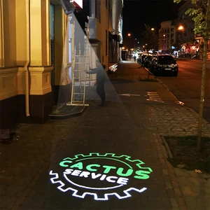 Custom 25 Watt HD LED IP65 Outdoor Gobo Logo Projector Machine Advertising Lights for Eye-Catching Displays