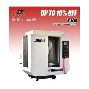 WOJIE TV6 BT30 GSK Vertical CNC Drilling and Tapping Center 600*400*320mm Travel with High Speed 20000rpm for Aluminum/Steel