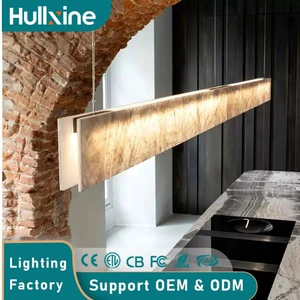 Hullxine Simple and Modern Marble Restaurant Chandelier Living Room Hotel High-end Feeling Dining Table Marble Chandelier