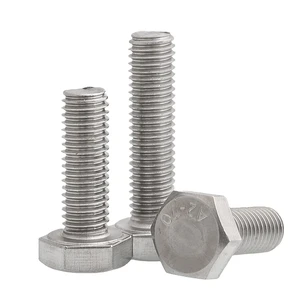 Steel Titanium Black Oxide Machine Screws M5 M6 M8 M10 M12 Cap Countersunk Metric Inch Din933 Full Thread Hexagon Head Bolt