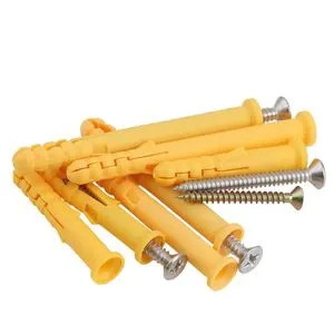 Factory Supply 10mm Fish-Shaped Pipe Nylon Expansion Screws M4 Drywall Plugs Anchors Bulk Packing Plasterboard Metric/Inch