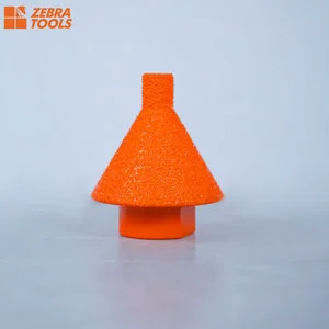Vacuum Brazed Diamond Beveling Conical Drill Cone Core Bit Ceramic Porcelain Trimming Chamfer Drill Bit