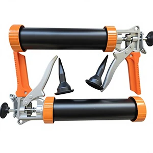 300ml Manual Aluminum Caulking Gun Sealant Applicator Silicone Glue Gun for Construction & Home Use Easy Press Type Tool