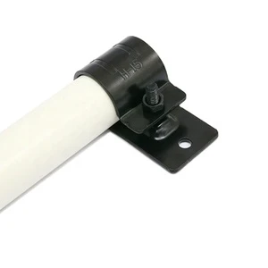 Metal 28mm Double Port Pipe Clamp Clip Lean Tube Connector for Drying Rack Fittings
