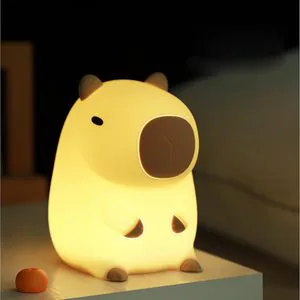 Square Touch Lamp for Bedroom Night Lamp with Dimmable Light USB Powered Color-Changing