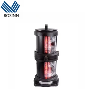Ship Double-Deck LED Signal Light Cxh6-101pl Yacht Pole Flash Red White Lighting Indicate Left Right Warning Lamp