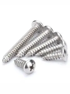 Heavy Duty Round Head Self-Tapping Screws - Heat Treated Fasteners for Construction & Decking