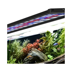 Full Spectrum IP68 Waterproof Aquarium LED Light 14-Color Timer Dimmable for Freshwater/Saltwater Fish Tank 39-47 Inch