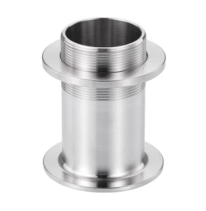 KQ Factory SS 304 Feed Through Wall Bushing Stainless Steel Wall Casing Threaded Pipe Sleeves for Clean Workshop