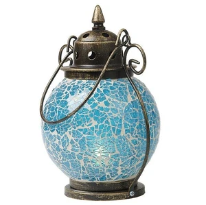 Chinese Outdoor Mosaic Glass Candle Lantern