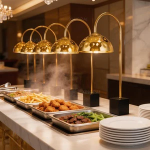 XINGPAI Dubai Hotel Hammered Electric Food Warmer Lamp Modern Food Lighting Single 150 Watt Food Heating Lamp for Catering