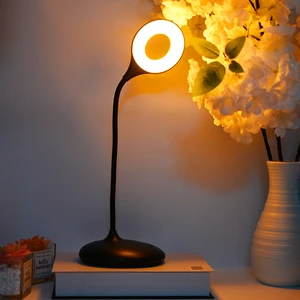 1800mAh Eye Caring Battery Operated Cordless Table Lamp Sensitive Control 3 Brightness Levels Reading Table Lamp