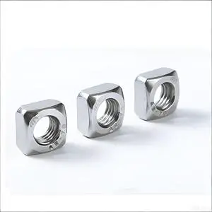 Factory Direct Carbon Steel/Stainless Steel Square Nuts DIN557 DIN562 Custom Sizes Available