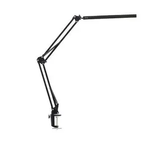 Boyid Modern Flexible Arm LED Clip-on Desk Lamp with Black/White Shade Eye Protection Folding Design