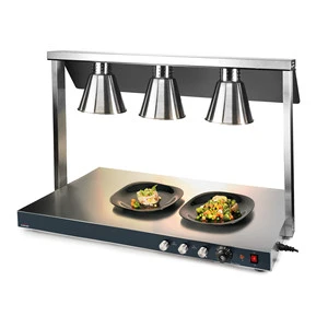 Buffet Warmer Stainless Steel Reusable 3 Lamp Heat Lamp Food Warmer for Restaurant Catering