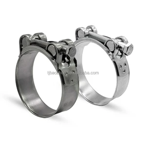 High-Temperature Resistant Single Bolt Clamp for Automotive Exhaust System Flexible Connections 48-54mm