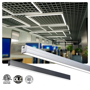 Factory Price PC Cover Aluminum Hanging Surface Linkable Cct Tunable Ceiling Lamp Motion Sensor Led Linear Light