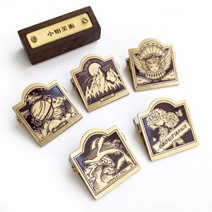 Elegant Handmade Brass Binder Clip Timeless Style Weisita Brand China Guangdong Office Non-Magnetic WSTHT24040205