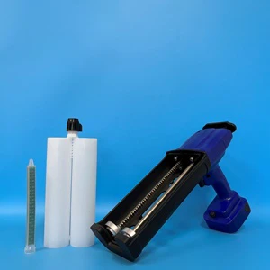 600ML1:1 Two Component Cartridge Filler Battery Gun Cordless Cartridge Gun with Battery for Adhesive Epoxy Cartridge