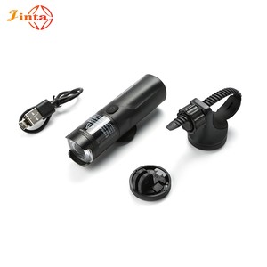 Jinta 28.5*28.5*105.5mm 400LM Waterproof Usb Type C Rechargeable Bike Head Light Multi Lighting Modes Led Bicycle Front Lamp