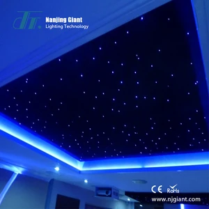 Bar Starry Sky Ceiling Fiber Optic LED RGB Light Easy Installation Polyester Ceiling Panel