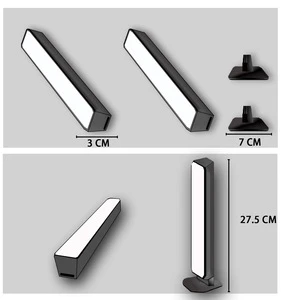 USB Music Pickup Lamp Modern Design Voice Controlled RGB Rhythm LED for Bluetooth Gaming Atmosphere Desktop Light