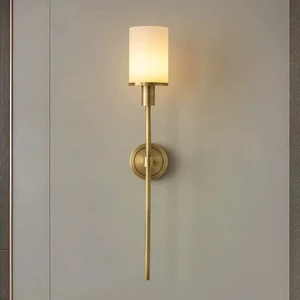 Bedside Wall Lamp Hotel Villa Decoration Bedroom Living Room led Glass Wall Sconce Light