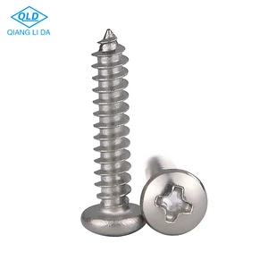 Factory Wholesale Pan Head Phillips Stainless Steel 304 316 Self Tapping Screws Wood Screw Cross Pan Head Self-Tapping Screws