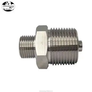Brass Hexagonal Threaded High-Precision Bushing Adapter for Automotive Piping and Fittings