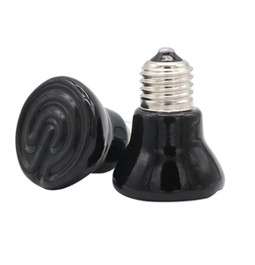 Reptile mini ceramic heating lamp far infrared pet ceramic lamp heat preservation 220V