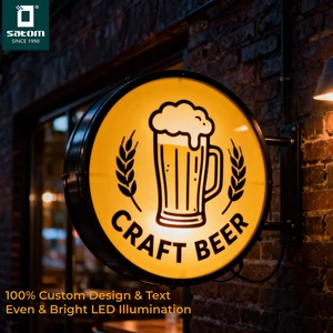 Mass Production Rotating Advertising Light Boxes Led Double Side Light Box Advertising Sign Outside for Commercial Venues