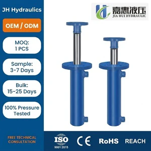 Flange Type Hydraulic Cylinder OEM Custom Double Acting Piston Hydraulic Cylinder for Excavator Construction Machinery