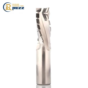 PCD Cutter Diamond Tip Brazed Carbide Shank Spiral Milling Router Bit PCD Cleaning Wood Bottom Router Bits