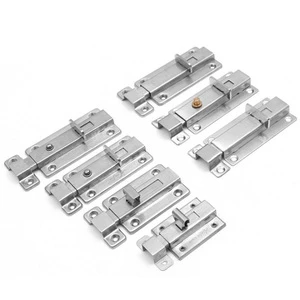 Stainless Door Latch Sliding Lock Latch Sliding Lock Easy To Install Barrel Bolt