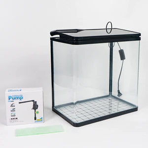 Relaxlines Small Ecological Fish Tank Glass Tanks Led Light Indoor Home Table Aquarium Fish Tank