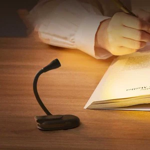 USB Charging Mini Clip Lamp Convenient Bedside Night Light for Reading Minimalist Design with LED Source