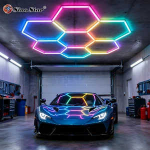 Music Rhythm LED Light RGB Music LED Lamp for Auto Repair Shop Gym Gaming Setup KTV Bar Party Room Lighting
