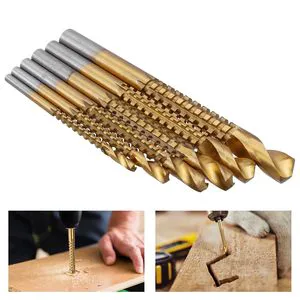 3-10mm Serrated Side Cutting Drill Bit Titanium Coated Twist Drill Bits Top Quality OEM ODM Welcome
