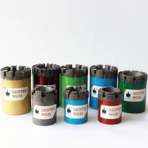 Geotec Wuxi CROWN T2 46/T2 56/T2 66/T2 76/T2 86/T2 101 Aggressive Impregated Diamond Drill Rod Cross Bit Mining Equipment