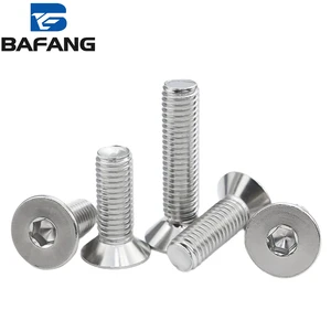 DIN7991 Screw M4M6M8M10M12 Hexagonal Bolt 304 Stainless Steel Countersunk Hexagonal Screw For Industrial Equipment