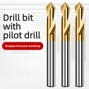 Cobalt-Containing Stainless Steel 90 Degree Lengthened Center Drill with Titanium Plating for Anchor and Fixed Point Holes