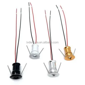 Modern 1W LED Downlight Mini 12V Aluminum Body with 6000K CCT Color Temperature for Living Room 15MM Starry Sky Cutout