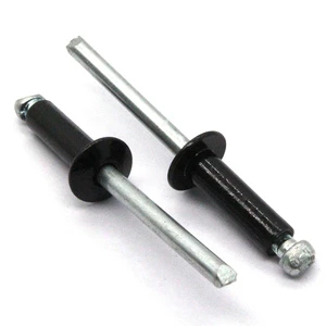 High Quality Low Price Rivets Metal Black Anodized Blind Rivet Dome Head Solid Aluminum Blind Rivet