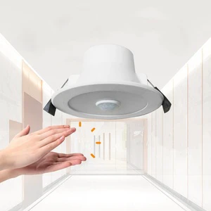 LED Motion Sensor Dimmable Downlight 8w 9w Kitchen Cabinet Bedroom Closet Sensor Indoor Lighting Home Lamp Ip44 Spot light Ce