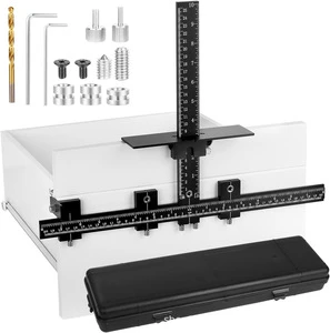 Black Aluminum Alloy Handle Drilling Locator Woodworking Tool Cabinet Door Handle Installation Drill Bit Made In China