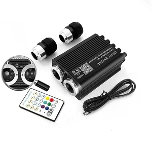 IP68 Waterproof RGB LED Fiber Optic Light Kits with Remote Control 3-Year Warranty for Star Ceiling and Sauna Pool Lighting