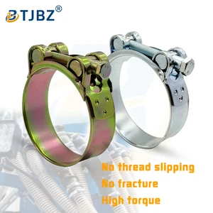 Wholesale High Torque Bolt Clamps Heavy Duty Type Galvanized Steel Hose Clamp Exhaust Pipe Clamp