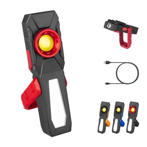 Waterproof Bright Cob Led Rechargeable Work Lights Worklight Flashlight With Magnet Base for Repair
