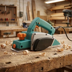 Industrial Grade 82mm Depth Adjustable Portable Handheld Woodworking Power Tool 710W Pure Copper Motor Electric Wood Mini Planer